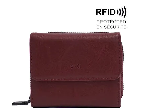 Amber BiFold Wallet SQ Earrings