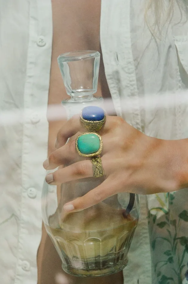 Aurelie Bidermann Lapis Miki Ring Rings Aurelie Bidermann Lapis Miki Ring Rings