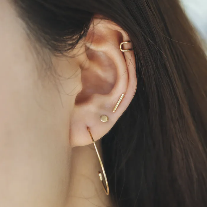 AURELIE GI DOT Disc Stud Earrings Earrings