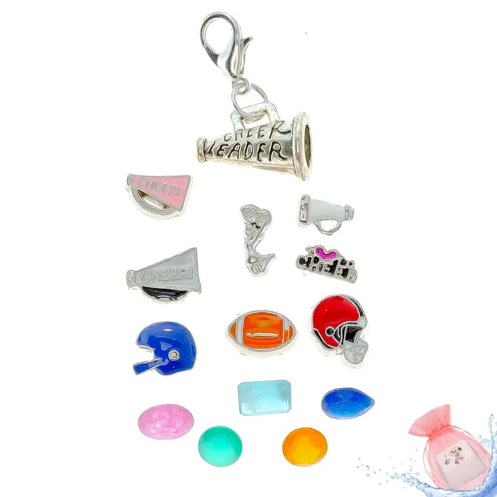 BATH0004CHEER Charm Necklaces Charm Drop Cheerleader
