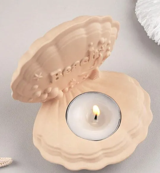 Beach Shell Shaped Candle Holder Silicone Mold RESIN ART HUB Earrings
