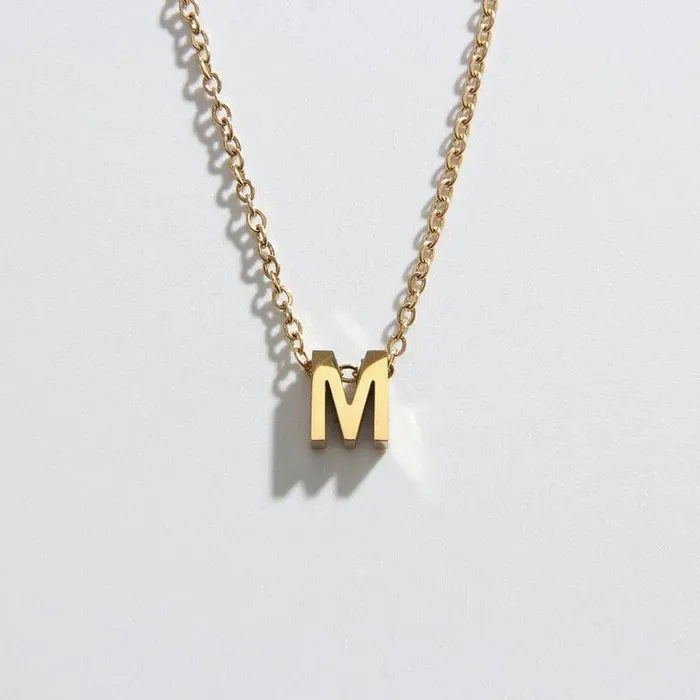 Biella Vintage Necklaces Letter Necklace M
