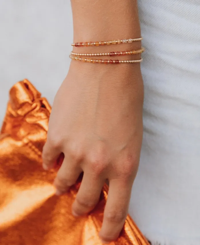 Bracelets Karen Lazar 2MM Signature Bracelet with Sunrise Ombr Gold Pattern Bracelets Karen Lazar 2MM Signature Bracelet with Sunrise Ombr Gold Pattern
