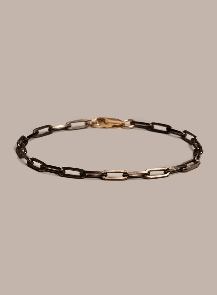 Bracelets WE ARE ALL SMITH Mens Jewelry Clothing Chocolate Gold and 14K Gold Filled Contrast Chain Bracelet for Guys