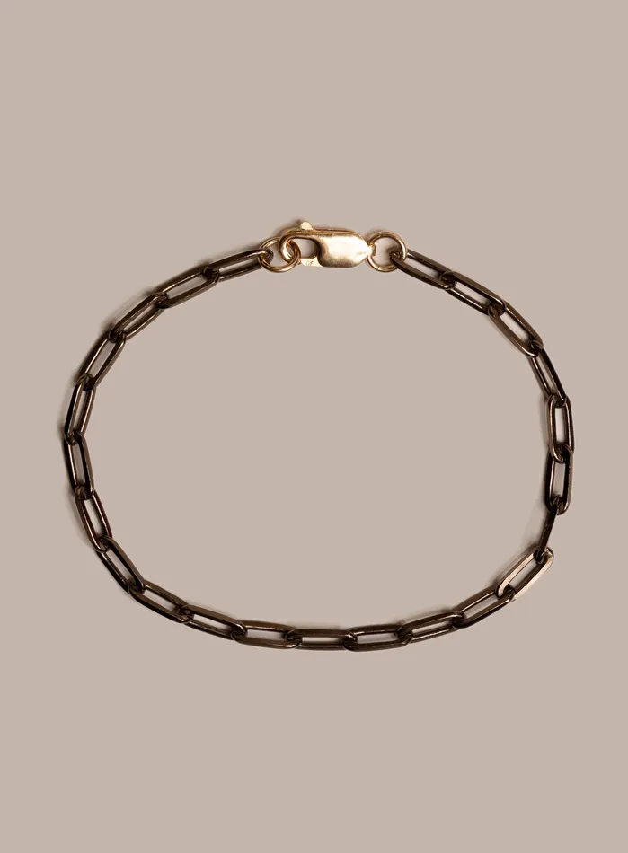Bracelets WE ARE ALL SMITH Mens Jewelry Clothing Chocolate Gold and 14K Gold Filled Contrast Chain Bracelet for Guys
