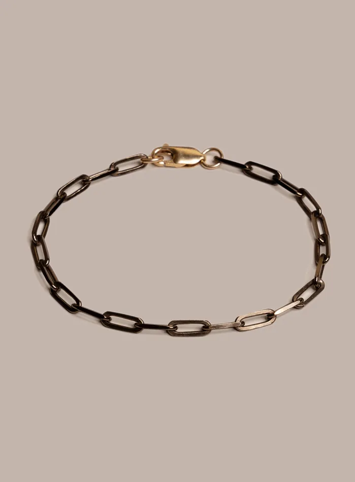Bracelets WE ARE ALL SMITH Mens Jewelry Clothing Chocolate Gold and 14K Gold Filled Contrast Chain Bracelet for Guys