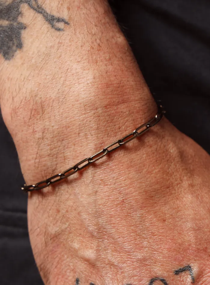 Bracelets WE ARE ALL SMITH Mens Jewelry Clothing Chocolate Gold and 14K Gold Filled Contrast Chain Bracelet for Guys