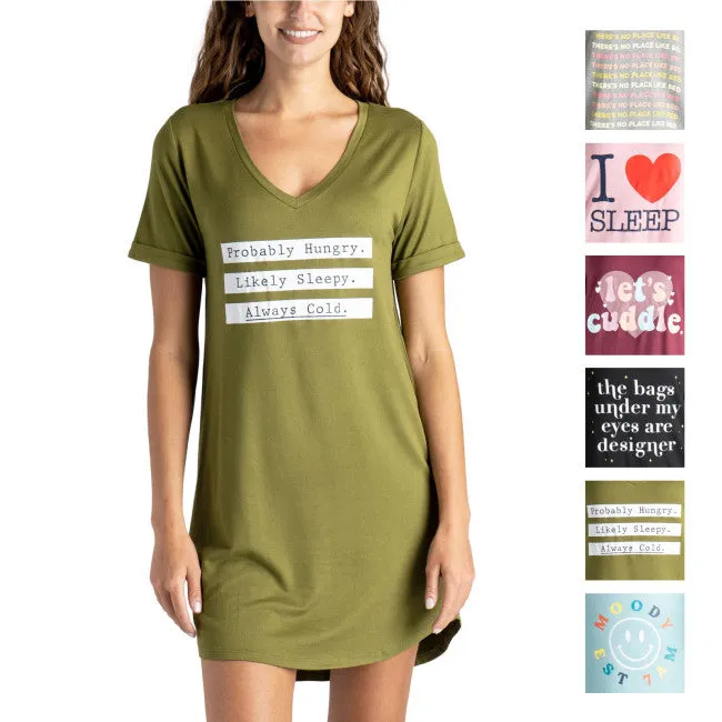 Canadian Gift Concept Earrings Night Shirt