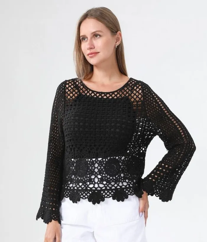 Candlewick Gift Shop Earrings Crochet Top Scalloped Edge OS