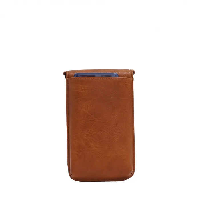 Chantel Mini Crossbody Camel SQ Earrings