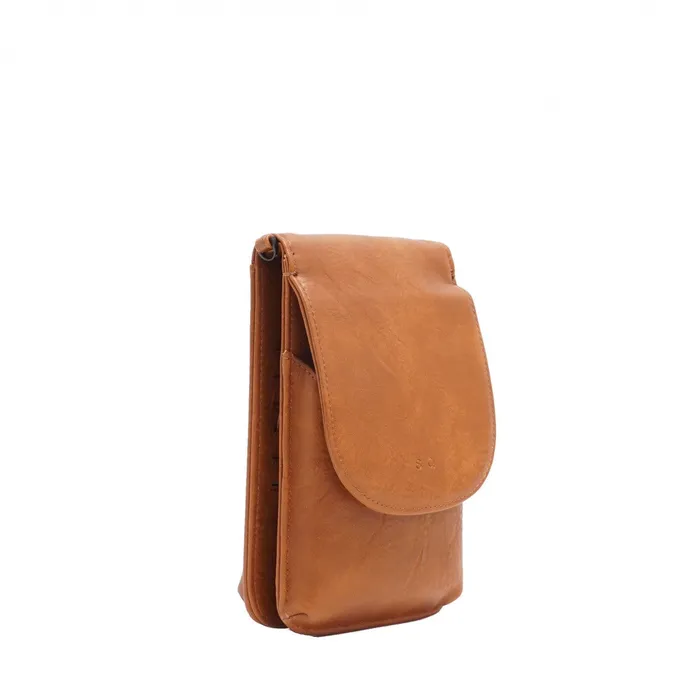 Chantel Mini Crossbody Camel SQ Earrings