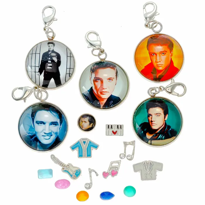 Charm Necklaces BATH0004ELVIS Charm Drop Elvis