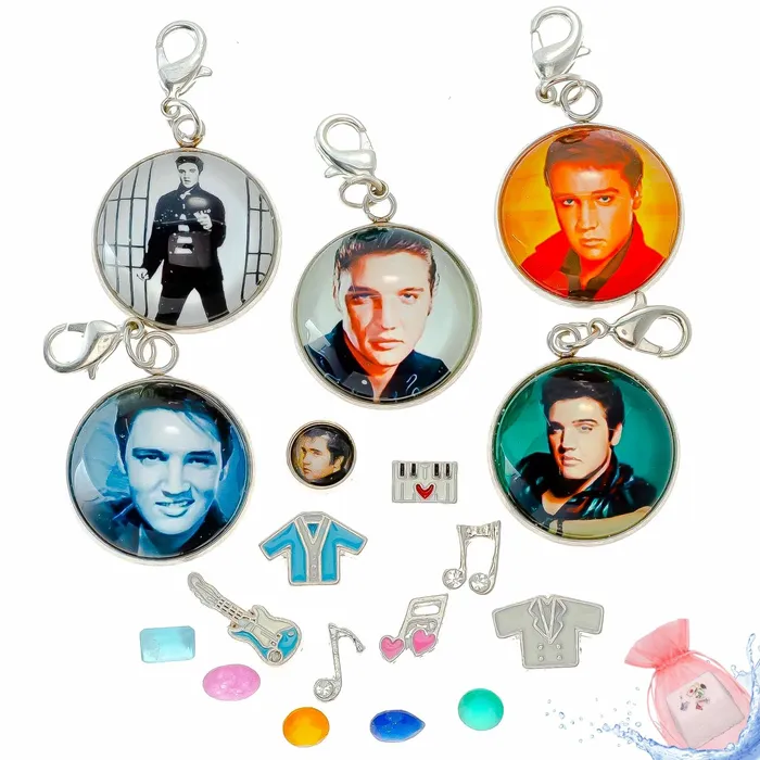 Charm Necklaces BATH0004ELVIS Charm Drop Elvis