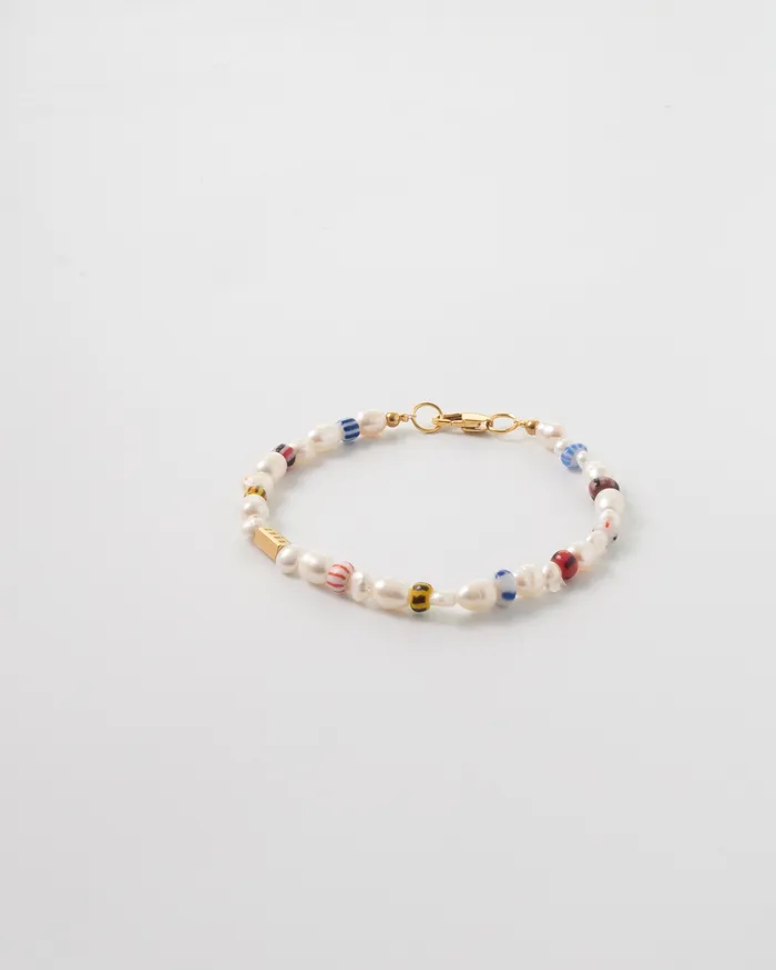 CUN Bracelets Lumin Multicolor African Beaded Pearl Bracelet
