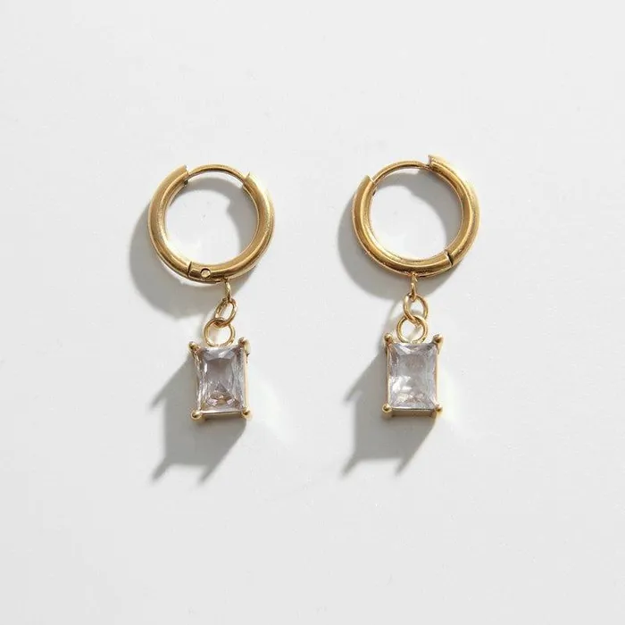 Diamond Charm Huggies Biella Vintage Charm Necklaces