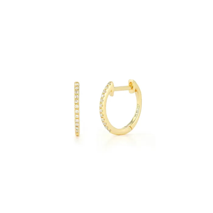 Diamond Huggie Earrings ef collection Earrings