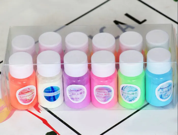 Earrings 12pcs Noctilucent Mica powder RESIN ART HUB