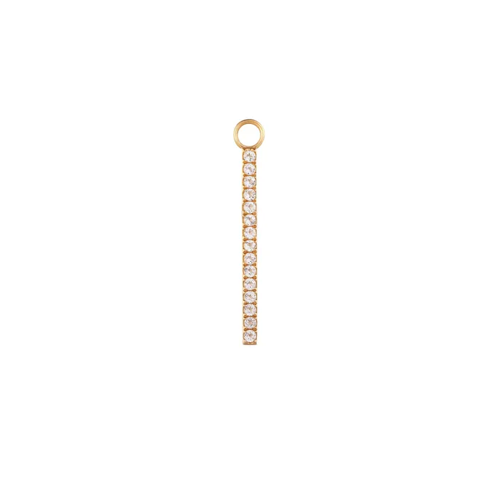 Earrings AURELIE GI BARDOT White Sapphire Bar Earring Charm