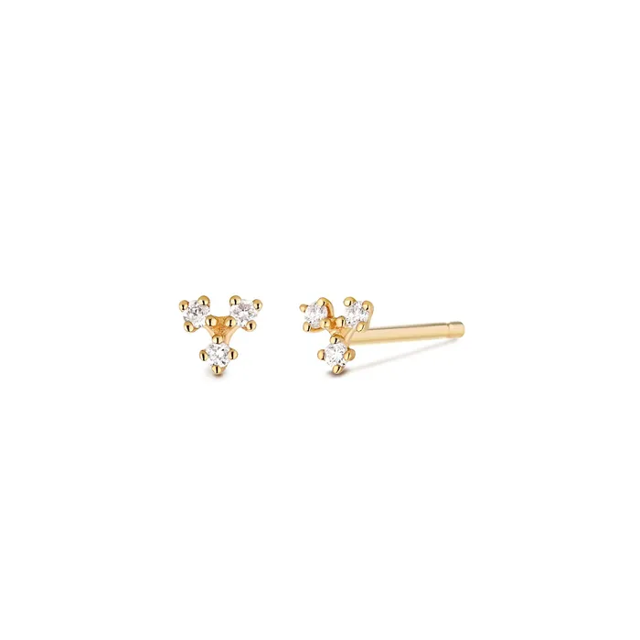 Earrings AURELIE GI CLOVER Diamond Studs