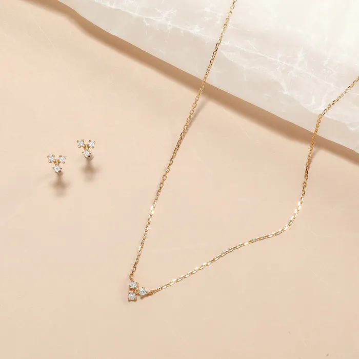 Earrings AURELIE GI CLOVER Diamond Studs