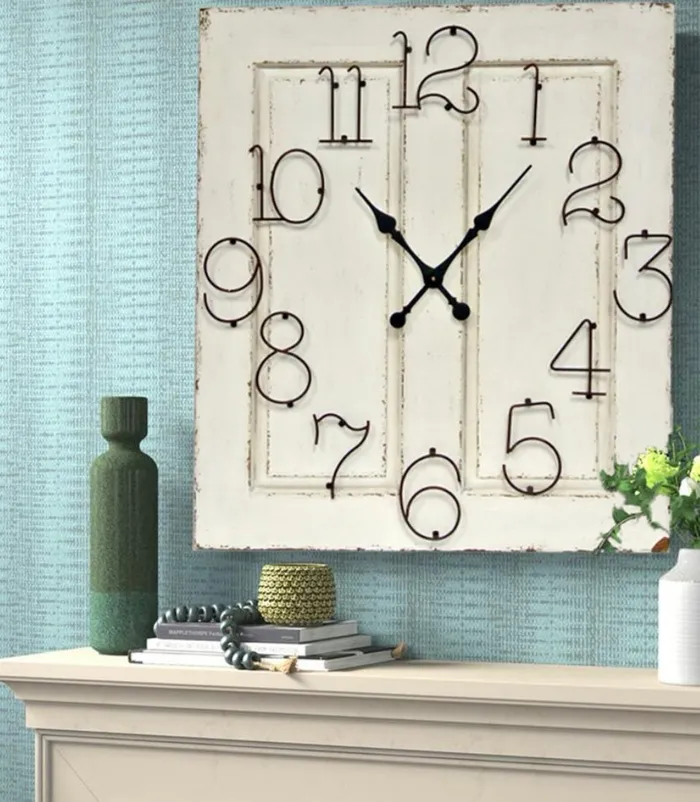 Earrings Candlewick Gift Shop Wood Clock wMetal Numbers