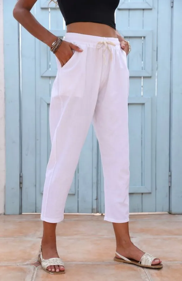 Earrings Cropped Ankle Cotton Pants One Size Candlewick Gift Shop