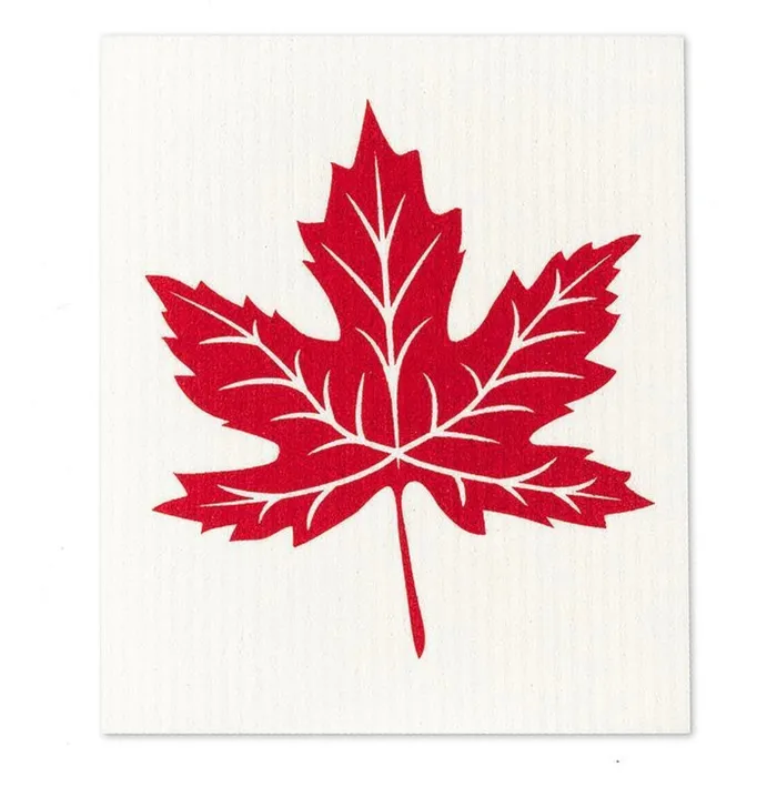 Earrings Inukshuk Maple Leaf Dishcloths Set2 Abbott