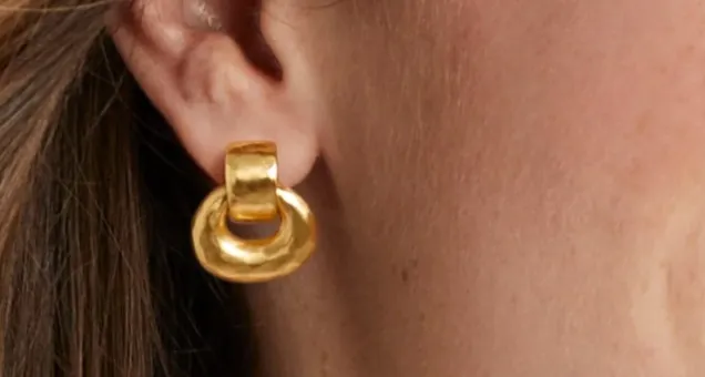 Earrings julie vos Avalon Demi Doorknocker Earring Earrings julie vos Avalon Demi Doorknocker Earring
