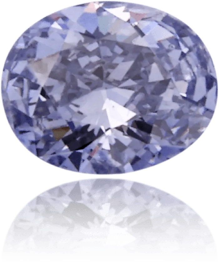 Earrings Langerman Diamonds Natural Blue Diamond Oval 023 ct Polished