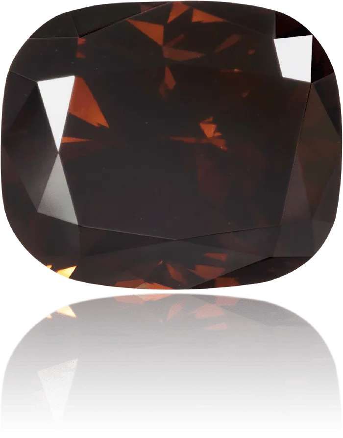 Earrings Langerman Diamonds Natural Brown Diamond Cushion 220 ct Polished