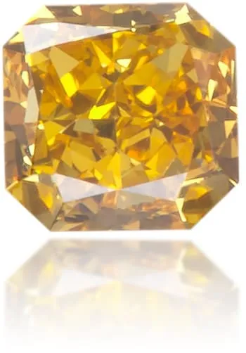 Earrings Langerman Diamonds Natural Orange Diamond Rectangle 013 ct Polished Earrings Langerman Diamonds Natural Orange Diamond Rectangle 013 ct Polished