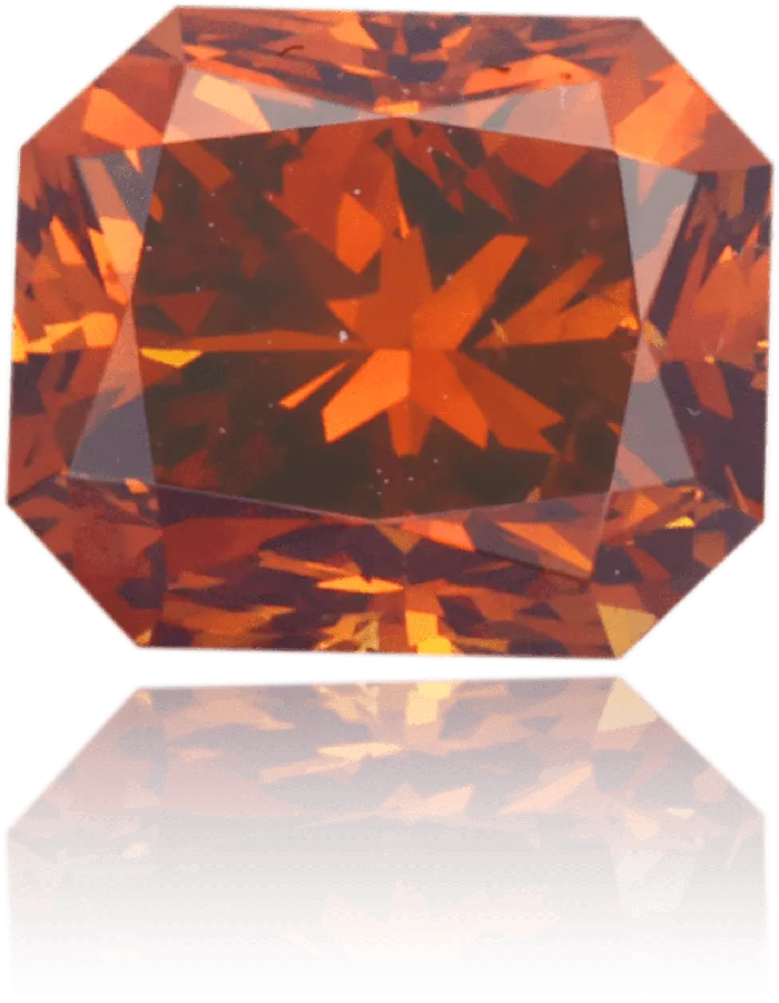 Earrings Langerman Diamonds Natural Orange Diamond Rectangle 121 ct Polished Earrings Langerman Diamonds Natural Orange Diamond Rectangle 121 ct Polished