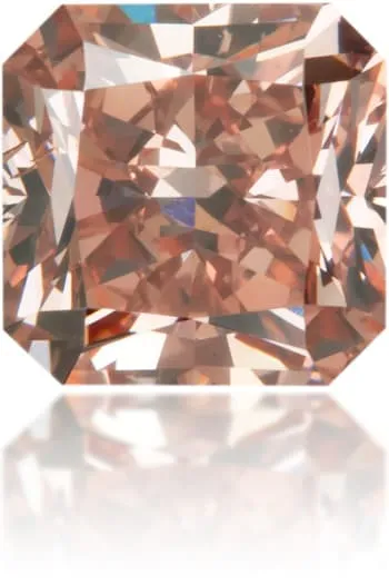 Earrings Langerman Diamonds Natural Pink Diamond Square 078 ct Polished