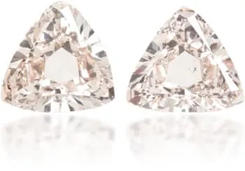 Earrings Langerman Diamonds Natural Pink Diamond Triangle 190 ct set