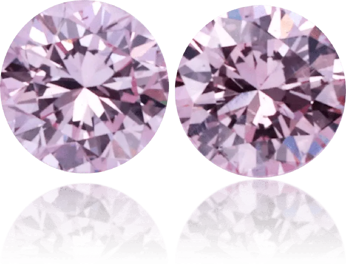 Earrings Langerman Diamonds Natural Purple Diamond Round 020 ct set