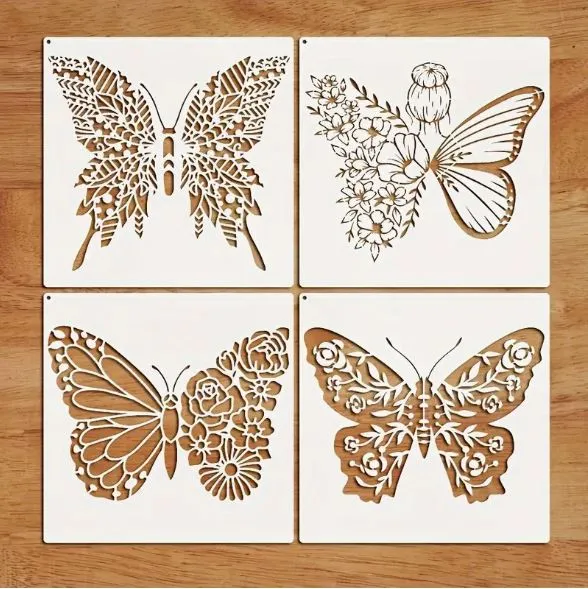 Earrings RESIN ART HUB Butterfly Shaped Stencils for Resin Art