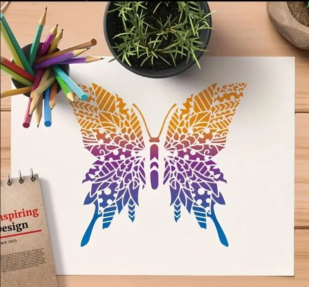 Earrings RESIN ART HUB Butterfly Shaped Stencils for Resin Art