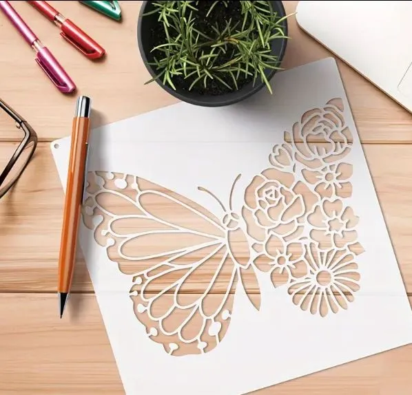 Earrings RESIN ART HUB Butterfly Shaped Stencils for Resin Art