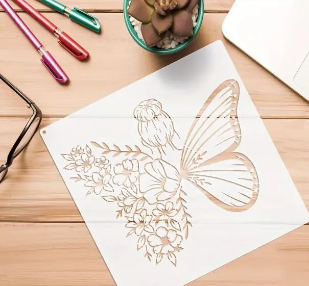Earrings RESIN ART HUB Butterfly Shaped Stencils for Resin Art
