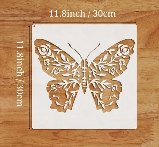 Earrings RESIN ART HUB Butterfly Shaped Stencils for Resin Art