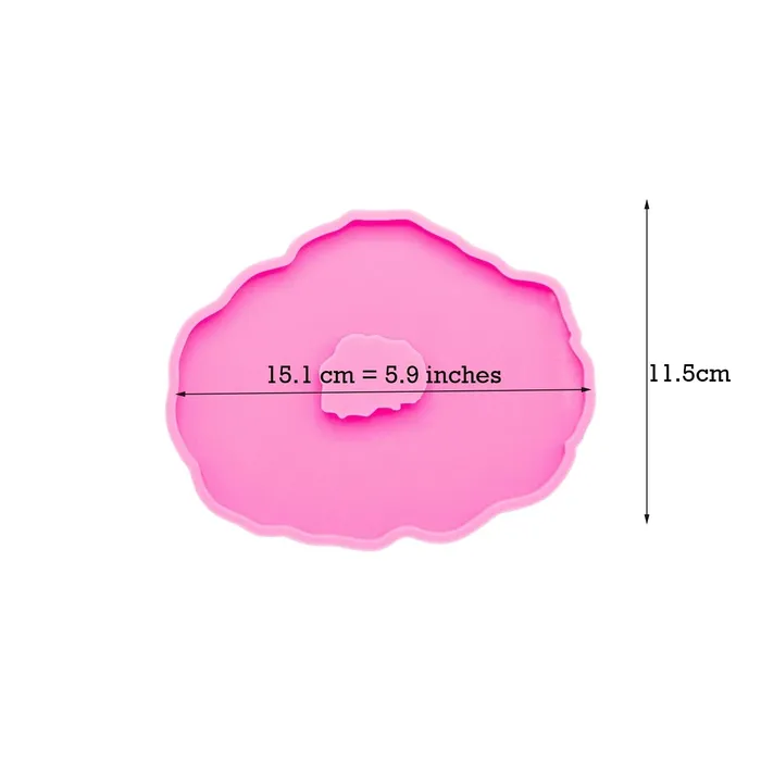 Earrings Resin Art Hub Geode Coaster Mould