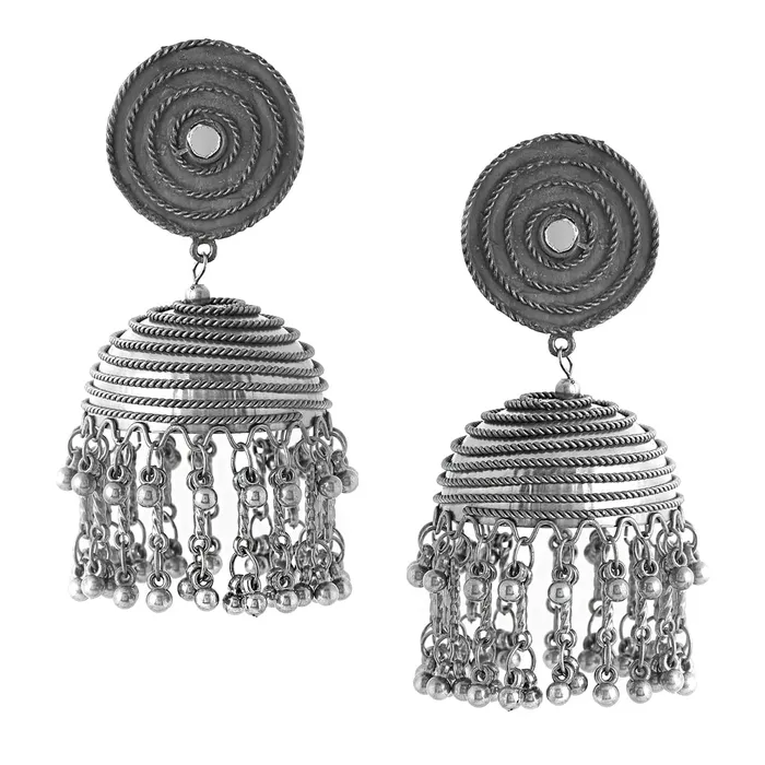 Earrings Yellow Chimes Earrings for Women and Girls Traditional Silver Oxidised Jhumka Earrings German SilverBirthday Gift For girls and women Anniversary Gift for Wife Yellow Chimes Earrings Yellow Chimes Earrings for Women and Girls Traditional Silver Oxidised Jhumka Earrings German SilverBirthday Gift For girls and women Anniversary Gift for Wife Yellow Chimes