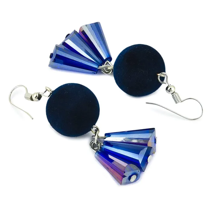 Earrings Yellow Chimes PomPom Style Purple Tassel Earring for Women Girls Yellow Chimes