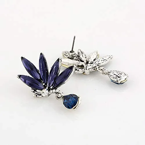 Earrings Yellow Chimes Yellow Chimes Angels Wings Blue Drop Earring for Women Girls