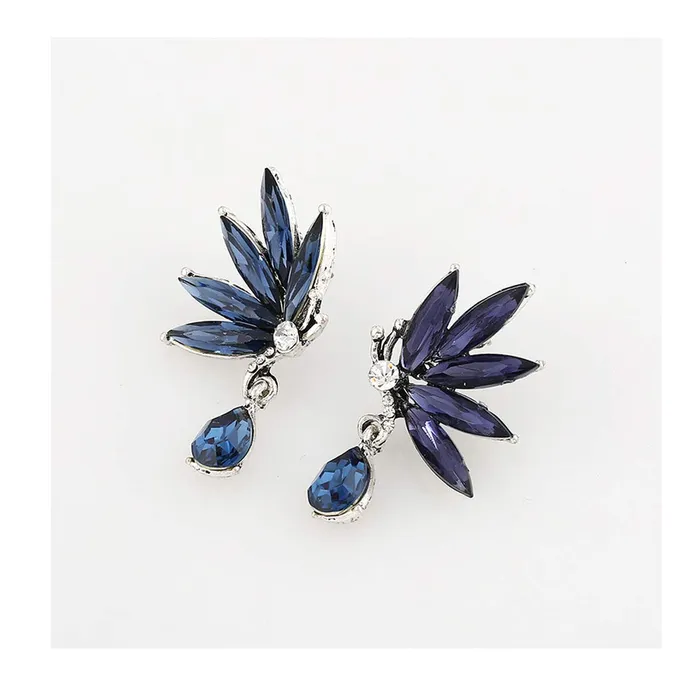 Earrings Yellow Chimes Yellow Chimes Angels Wings Blue Drop Earring for Women Girls