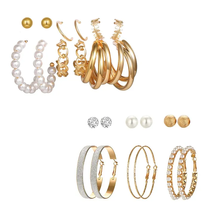 Earrings Yellow Chimes Yellow Chimes Earrings for Women and Girls Fashion White Pearl Hoops Set Gold Plated Combo of 12 Pairs Stud Hoop Earring Set Birthday Gift for girls and women Anniversary Gift for Wife Earrings Yellow Chimes Yellow Chimes Earrings for Women and Girls Fashion White Pearl Hoops Set Gold Plated Combo of 12 Pairs Stud Hoop Earring Set Birthday Gift for girls and women Anniversary Gift for Wife