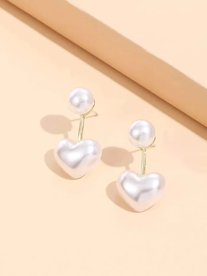 Earrings Yellow Chimes Yellow Chimes Earrings for Women and Girls Heart Drop Earrings for Women Valentine Special Love Heart Drop Earrings For Girls Birthday Gifts For Women Valentine Gift for Girls