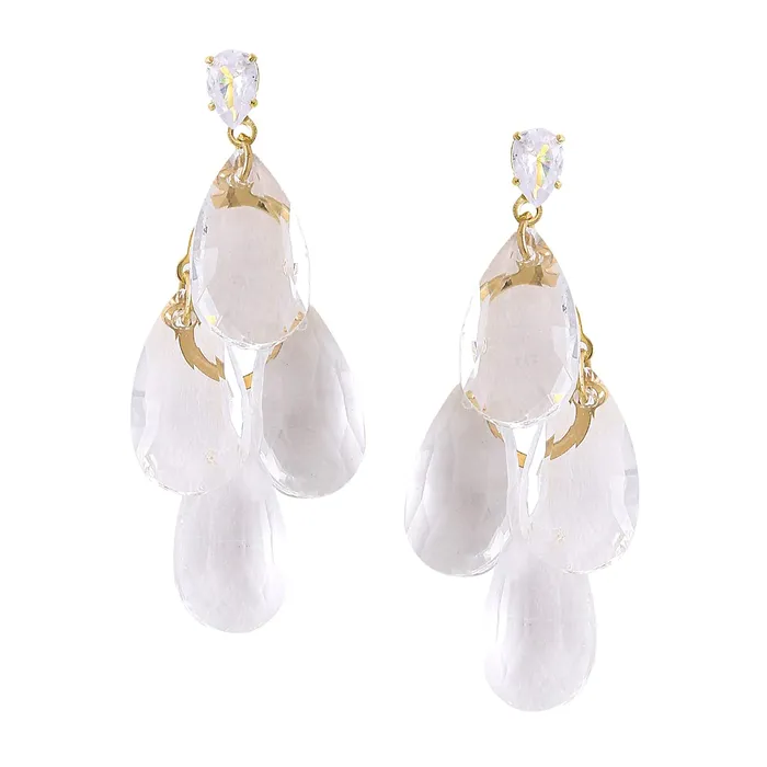Earrings Yellow Chimes Yellow Chimes Earrings For Women Gold Tone Clear Crystal Studded Teardrop Shape Dangle Drop Earrings For Women and Girls Earrings Yellow Chimes Yellow Chimes Earrings For Women Gold Tone Clear Crystal Studded Teardrop Shape Dangle Drop Earrings For Women and Girls