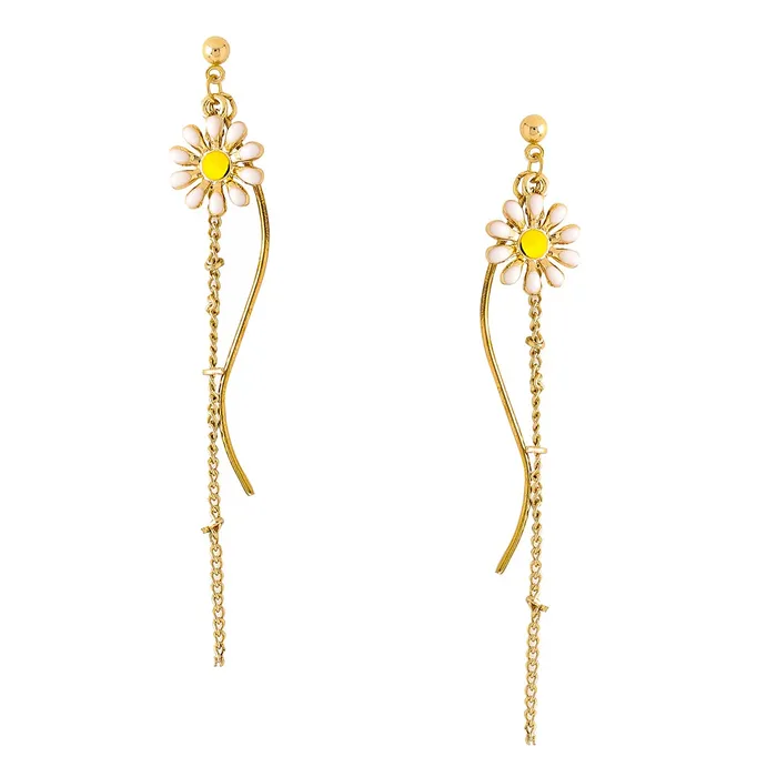 Earrings Yellow Chimes Yellow Chimes Earrings For Women Gold Tone Twisted Wire Flower Stud Dangle Earrings For Women and Girls Earrings Yellow Chimes Yellow Chimes Earrings For Women Gold Tone Twisted Wire Flower Stud Dangle Earrings For Women and Girls