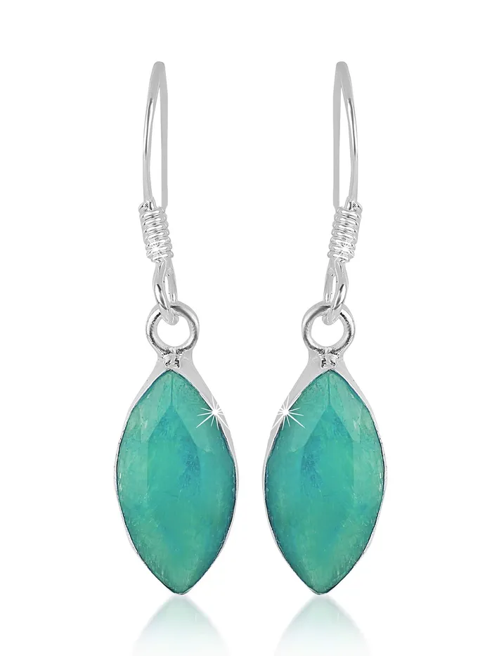 Earrings Yellow Chimes Yellow Chimes Gemstone Emerald Quartz 925 Sterling Silver Hallmark and Certified Purity Drop Earrings for Women and Girls Earrings Yellow Chimes Yellow Chimes Gemstone Emerald Quartz 925 Sterling Silver Hallmark and Certified Purity Drop Earrings for Women and Girls